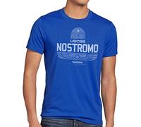 style3 USCSS Nostromo 180286 T-Shirt Homme xénomorphe Alien, Taille:, Couleur:Bleu
