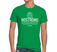 style3 USCSS Nostromo 180286 T-Shirt Homme xénomorphe Alien, Taille:, Couleur:Vert