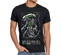 style3 Xénomorphe T-Shirt Homme Ripley Alien Prometheus Nostromo, Taille:, Couleur:Noir