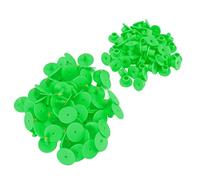 Stylebest 100 Pièces étiquettes D'oreille Rondes pour Animaux Durables et Faciles à Utiliser pour L'identification du Bétail en TPU avec Clou en Cuivre pour L'élevage de Bovins Moutons Porcs (Verte)