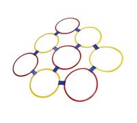 Stylebest 10pcs Enfants Exercent des Cerceaux, des Bagues de Jeu de Marelle Sauter, pour la Forme Physique de L'entraînement (L)