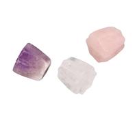 Stylebest 3PCS Porte D'encens en Pierre Cristalline à Main Polie de Pierre de Pierre de Pierre de Pierre Support de Bâton pour la Méditation Relaxante