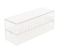 Stylebest 48 Trous Organisateur de Porte-Bits de L'étalonnage à L'ongle en Acrylique, Box de Rangement Affichage des Bits de Forage, Boîtier de Conteneur de Bits à Ongles Transparent,