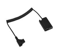 Stylebest Adaptateur de Batterie Factice D Tap vers DMW DCC17, Câble enroulé, Solution d'alimentation Légère et Sûre pour la Photographie S5 S5K S5GK GH5II GH6 G9