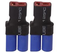 Stylebest Adaptateur T Plug vers EC5 2 Pièces, Connecteur sans Fil Durable pour Voitures RC, Avions, Bateaux, Caoutchouc Flexible et Cuivre, Sûr et Léger