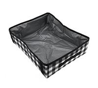 Stylebest Bac à Litière de Voyage pour Chat, Design Pliable et étanche, Parfait pour Les Aventures en Plein Air et Une Utilisation en Intérieur, PVC 16,1 X 11,8 X 4,9 Pouces