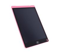 Stylebest Bloc-notes LCD 12 Pouces, Léger et Portable, Idéal pour L'écriture Créative et le Dessin des Enfants, Couleur Noire, 1 unité (Rose)