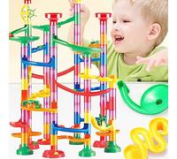 Stylebest Blocs de Construction Marble Run, Jouet de Piste de Course coloré à Faire Soi-même pour Enfants, créativité et éducation, 109 Pièces, Construction en Plastique 20,1 X 13,3 Pouces