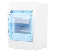 Stylebest Boîte de Distribution en Plastique, Boîtier de Disjoncteur 3-4 Voies avec Couvercle Bleu Transparent, pour Montage Mural Intérieur dans un Magasin D'hôtel à Domicile