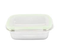 Stylebest Boîte en Acier Inoxydable 304, Récipients de Stockage des Aliments étanches pour la Préparation des Repas du Déjeuner, Récipients Carrés Empilables avec Matériau Résistant aux (1800ml)