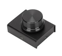 Stylebest Bouton de Contrôle du Volume USB, Boîtier en Métal Noir avec Une Fonction de Sourdine pour Ordinateur, Câble de 2 M, Idéal pour Les Jeux et Le Visionnage de Vidéos