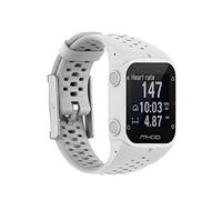 Stylebest Bracelet de Montre de Rechange en Silicone, Compatible avec la Montre Intelligente de Sport GPS M400 M430, Bracelet Doux et Confortable avec Installation Facile à Clipser, Accès (Blanche)