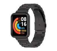 Stylebest Bracelet en Acier Inoxydable avec étui de, Compatible avec la Version Lite International, Bracelet en Métal avec Plusieurs Couleurs pour Hommes et Femmes (noire)