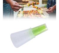 Stylebest Brosse à Bouteille D'huile en Silicone avec échelle pour Barbecue et Cuisine, Résistante à la Chaleur et Facile à Nettoyer, 12x5cm, Gadget de Cuisine Portable (Vert)