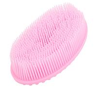 Stylebest Brosse à Shampoing pour bébé Brosse de Bain en Silicone Multi-usages pour Massage Doux du Cuir Chevelu et Lavage des Cheveux Enfants Ovale Rose 1 unité (Rose)