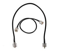 Stylebest Câble D'antenne Coaxial à Faible Perte, 2 Pièces, UHF Mâle PL-259 pour équipement Radio Amateur et Radio CB, 2 Pieds en Laiton