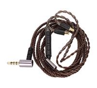Stylebest Câble de Mise à Niveau pour Casque, Cordon de Remplacement de Haute qualité pour Prise CKS1100 E40 E50 E70 LS200 3,5 Mm/A2DC, Son Naturel, Cuivre plaqué Argent, 120 Cm