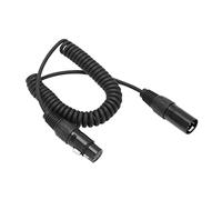 Stylebest Câble D'extension de Casque enroulé Durable, XLR à 5 Broches, 2 à 6,6 Pieds, Accessoires pour Casque D'aviation