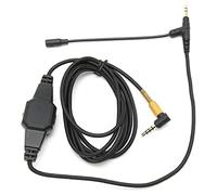 Stylebest Câble Micro Perche Cordon Flexible 3,5 Mm avec Microphone et Contrôle du Volume pour Jeu et Communication V-MODA MSR7 H6 2 M Noir