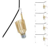 Stylebest Cage à Appâts de Pêche, Piège à Leurre Léger et Portable pour la Pêche à la Carpe, ABS et Fer, 4 Pièces 20g, 30g, 40g, 50g (50g 4 pièces)