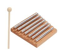 Stylebest Carillon énergétique Carillons à Main avec Maillet Bel Instrument de Percussion à 7 Tons pour la Gestion de Salle de ouleur Bois de Hêtre 16,8 X 15 X 13 Cm