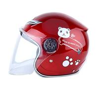 Stylebest Casque de Vélo pour Enfants, Matériau EPS avec Tissu en Coton épais et Doublure en éponge pour L'absorption des Chocs, Sangle Réglable pour Le Printemps, L'automne et l'hiver (Rouge)