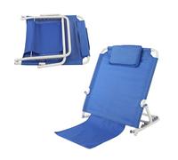Stylebest Chaise Longue de Plage à Dossier Réglable pour Personnes âgées, avec Cadre en Acier Inoxydable et Tissu Respirant
