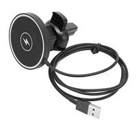 Stylebest Chargeur de Voiture Magnétique sans Fil 15W, Support de Charge Rapide pour 12 13 avec Clip de Ventilation Réglable à Rotation de 360 °