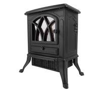 Stylebest Chauffage de Cheminée électrique, Chauffage D'espace à Effet de Flamme 3D avec Chauffage Rapide et Conception de sécurité pour une Utilisation Intérieure à la Maison (Prise UE 220V)