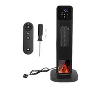 Stylebest Chauffage Oscillant, Ventilateur de Tour de Chauffage et de Refroidissement en Céramique avec Télécommande, Affichage Numérique, Minuterie, Fonctions de sécurité pour Une (Prise UE 220V)