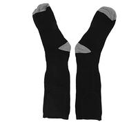 Stylebest Chaussettes Chauffantes électriques pour Une Chaleur Confortable 3 Réglages de Chaleur pour Les Sports d'hiver et Les Activités de Plein Air Cachemire Modal 1 Paire (Noire)