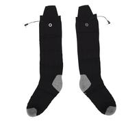 Stylebest Chaussettes Chauffantes Lavables Rechargeables Fonctionnant sur Piles avec 4 Niveaux de Chauffage pour Le Ski Activités de Plein Air Noir 2 Paires