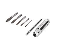 Stylebest e Robinet à Cliquet, Outil à Poignée en T Durable et Réglable pour Robinet et Alésoir adapté à Différentes Tailles de en Acier Inoxydable 5 Pièces