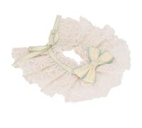 Stylebest Collier de Chat Broderie Florale Bavoirs en Dentelle Réglables pour Chatons élégants Confortable Polyester 1x (M)