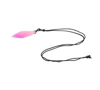 Stylebest Collier Pendentif Qui Brille dans le Noir, Forme Irrégulière Unique, Décoratif pour un Usage Quotidien, en Résine Faite à la Main, 670mm (Rose Violet)