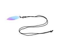 Stylebest Collier Pendentif Qui Brille dans le Noir, Forme Irrégulière Unique, Décoratif pour un Usage Quotidien, en Résine Faite à la Main, 670mm (Bleu Violet)