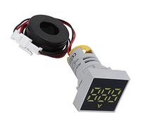 Stylebest Compteur de Courant Numérique, Ampèremètre Compact de Haute Précision, Mesure le Courant pour une Utilisation en Extérieur, 220 V AC, Plage 0~100 A (Jaune)