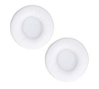 Stylebest Coussinets de Casque de Remplacement Souples pour -Technica ATH-WS70 ATH-WS77 -WS99 et MDR-V55 MDR-V500-7502 - Cuir Artificiel de Haute qualité, 2 Unités (Blanche)