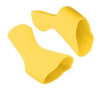 Stylebest Couvercle de Levier de Vitesse de Vélo en Silicone, Accessoire pour Capot de Levier de Frein R7000 R8000, Ergonomique et élégant, Paire de 11cm (Jaune)