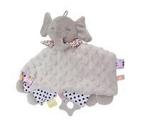 Stylebest Couverture de sécurité pour bébé, Peluche Douce et Lumineuse, Câlin pour Nourrissons, Poupée Animale Mignonne, 28cm (Éléphant Gris)