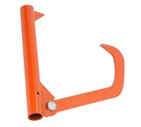 Stylebest Crochet à Bûches en Acier Inoxydable, Outil D'économie D'effort pour Déplacer les Bûches, Lève- Portable Résistant à la Rouille de 15,5" de Diamètre, Orange Léger
