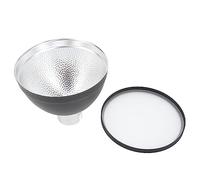 Stylebest Diffuseur à Réflecteur Standard pour Un Effet de Lumière Naturelle Douce, Accessoire en Aluminium et Plastique de 12 Cm pour ADS2 AD200 AD360, Idéal pour la Photographie de Portrait et de