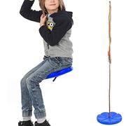 Stylebest Disque de Balançoire en Corde d'escalade pour Jeu Intérieur et Extérieur, Siège de Balançoire en Plastique Sûr et Durable pour Enfants, Rouge, Taille 11,02 X 1,5 Pouces, 1 unité (Bleu)
