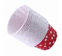 Stylebest Doublures de Cupcakes, 100 Pièces, Gobelets de Cuisson pour Fêtes de Mariage, Plateaux de Cuisson en Papier Résistant aux Hautes Températures et à la Graisse, en 8 Couleurs (Point de vague