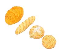Stylebest Ensemble de 4 Modèles de Nourriture de Boulangerie Miniature pour Maison de Poupée, pour Décoration et Jeu de Maison de Poupée, Matériau en Argile Vive, sans Danger pour Les Enfants de 3
