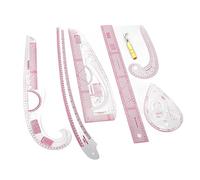 Stylebest Ensemble de 7 Règles Courbes Françaises, Règles de Couture Complètes avec échelle pour Débutants, Tailleurs, Modélisme, Conception de Lignes Claires de Haute Précision