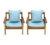 Stylebest Ensemble de canapé pour Maison de Poupée, 2 Pièces, canapé Miniature en Bois fabriqué à la Main pour Meubles et Accessoires de Maison de Poupée 1:12