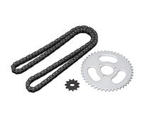Stylebest Ensemble de Chaîne de Pignon de Remplacement T8F, Kit de Chaîne de Vitesses T8F Haute Puissance avec Pignon Avant et Arrière pour Karts, VTT Modifiés et Mini Motos