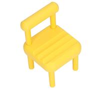 Stylebest Ensemble de Chaises de Salle à Manger Miniatures pour Maison de Poupée 1:12, Meubles Réalistes Riches en Détails pour la Décoration de la Maison, 10 Pièces (Jaune)