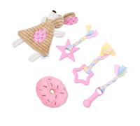 Stylebest Ensemble de Jouets de Dentition pour Chiot, 5 Jouets en Peluche | Corde en coton doux, conception multi-texture, amélioration du jeu interactif sûre et sans odeur, adaptée à l\'intérieur et